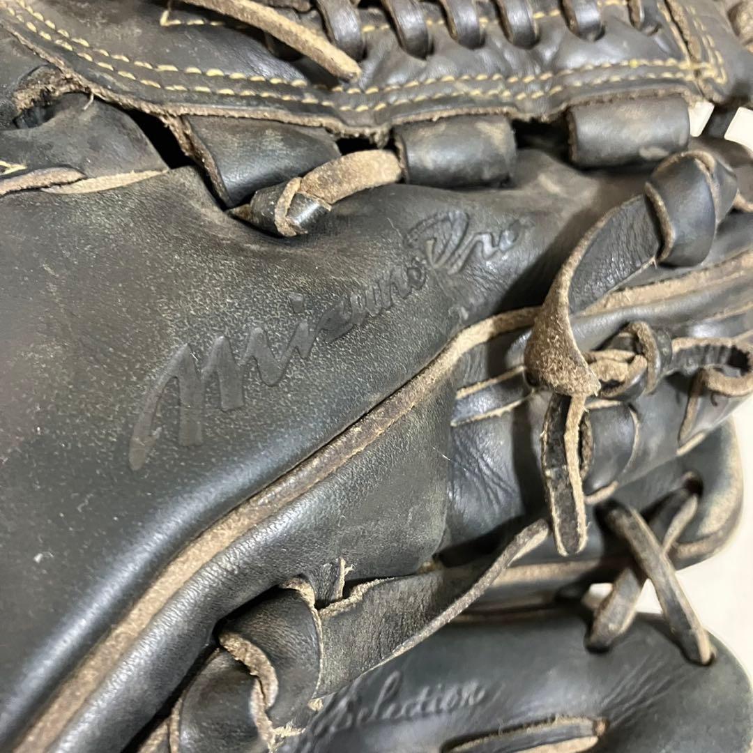 ミズノプロ　硬式グローブ　野球　ブラック　キップレザー