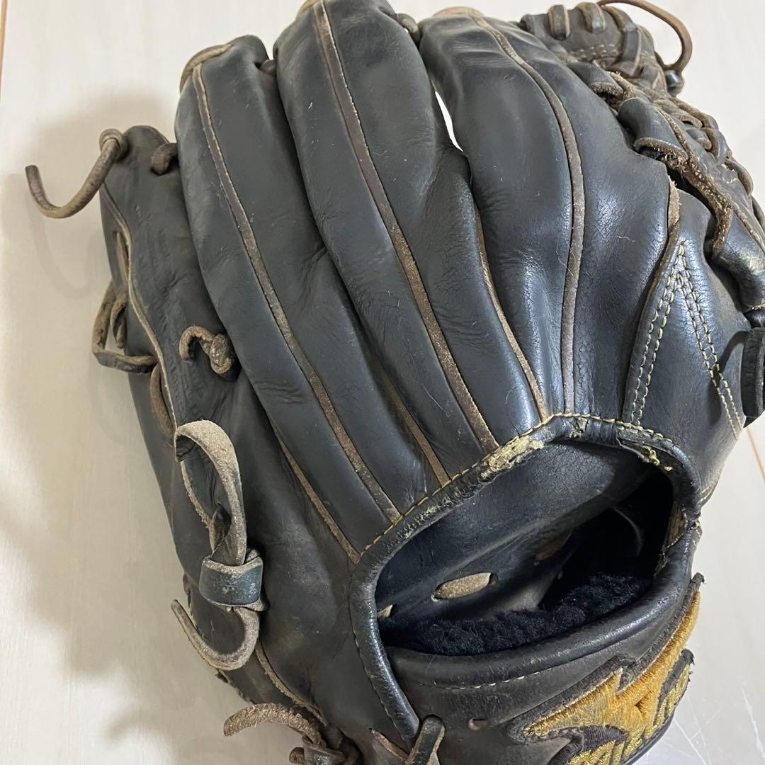 ミズノプロ　硬式グローブ　野球　ブラック　キップレザー
