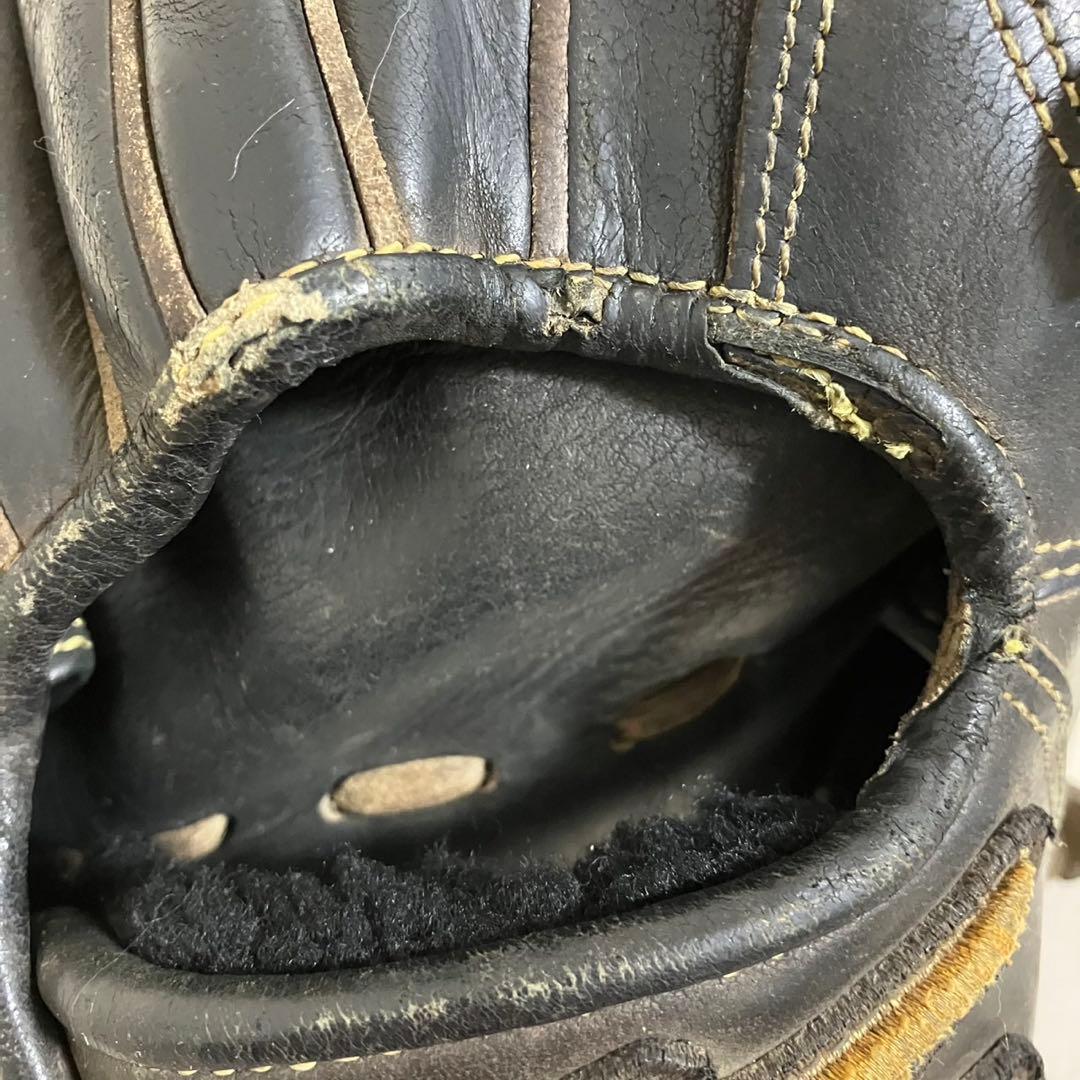 ミズノプロ　硬式グローブ　野球　ブラック　キップレザー