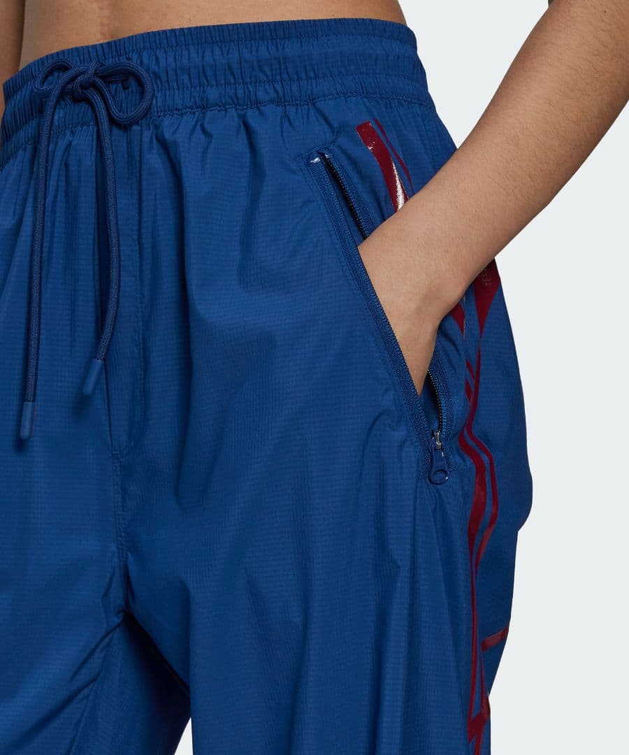 adidas ステラマッカートニー 軽量 トラックパンツ ブルー KRSサイズ