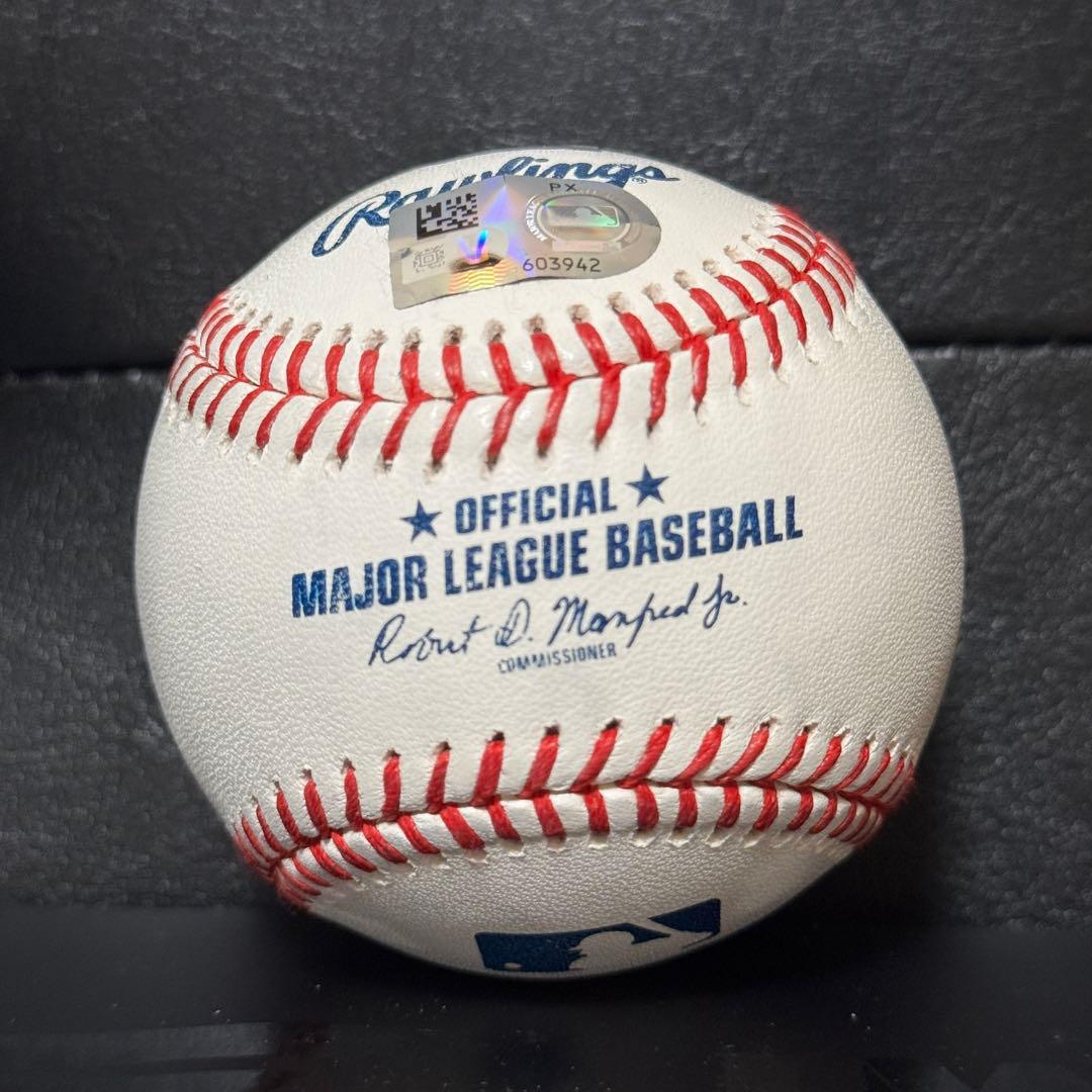 ドジャース 佐々木朗希 直筆サイン ボール MLB Fanatics 証明付