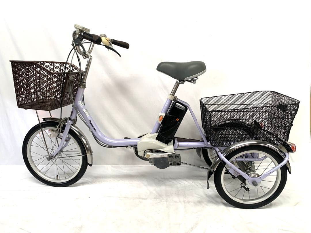 【即乘】送料無料 Panasonic 電動アシスト三輪自転車 動作確認済