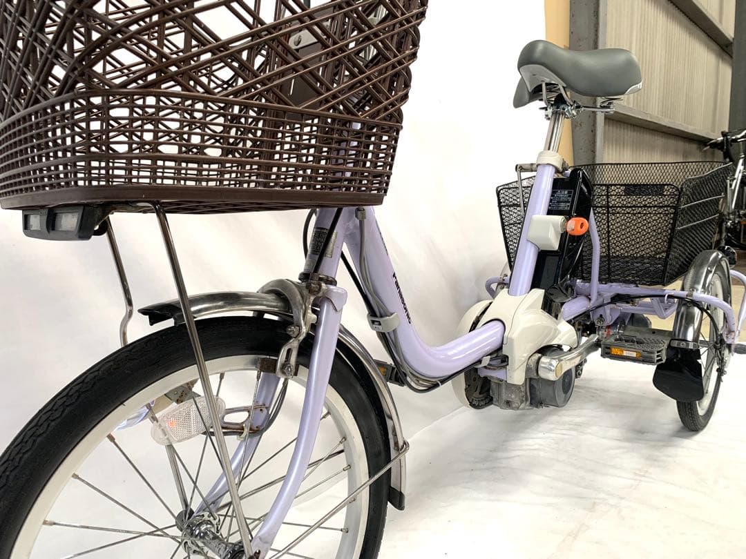 【即乘】送料無料 Panasonic 電動アシスト三輪自転車 動作確認済