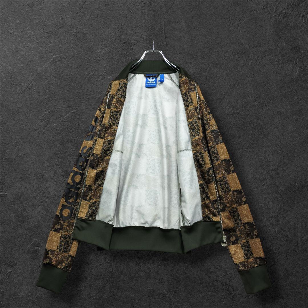 ★人気　アディダス　ジャージ　SST TT CHECKER ブラウン　S