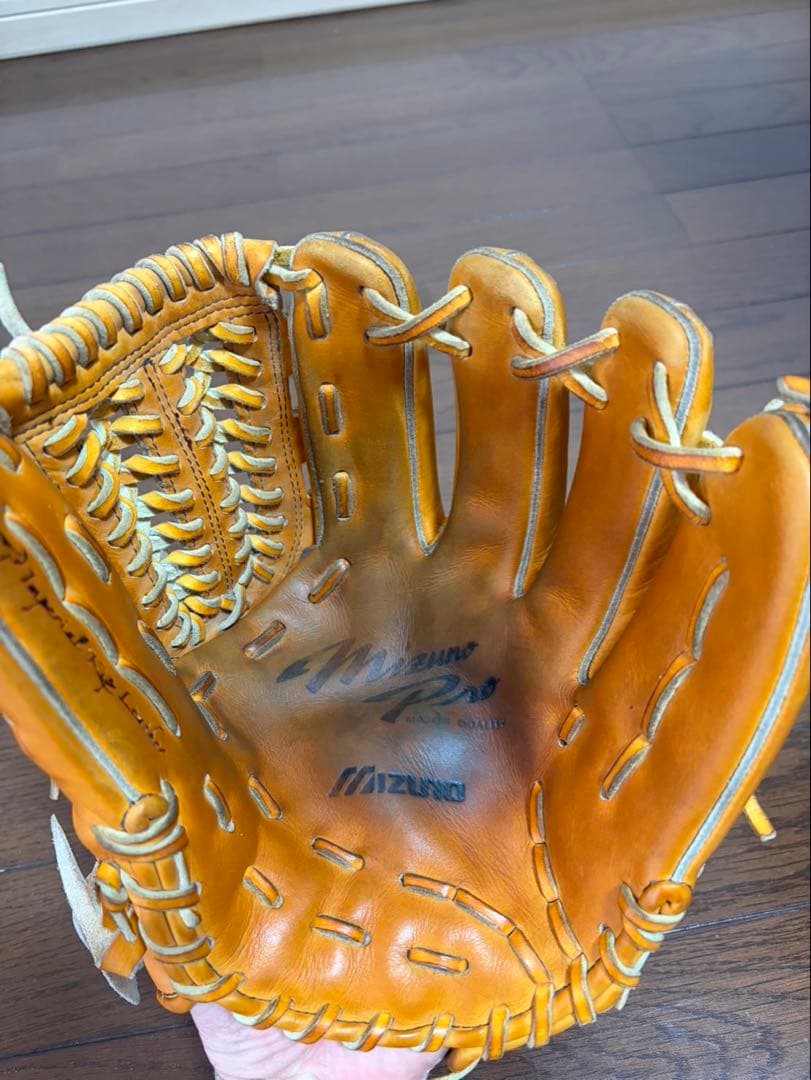 Mizuno Pro 硬式グローブ イエロー　坂本勇人モデル