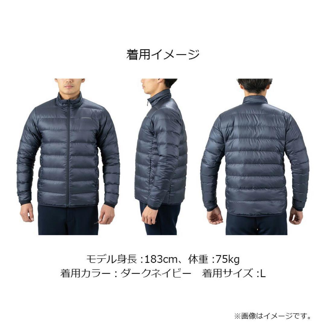 ③SHIMANO テックダウンジャケット WJ-012V ダークネイビー M