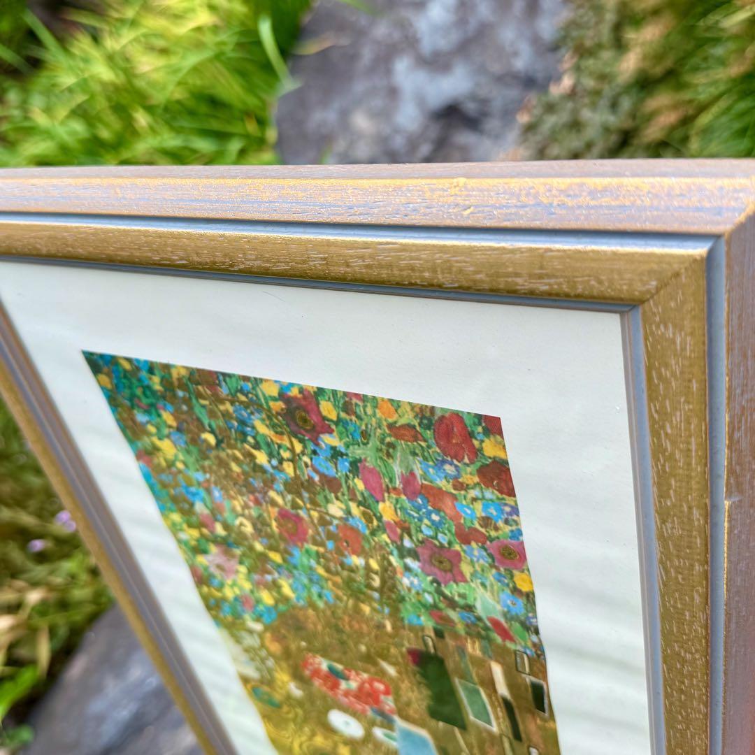 ヨ*キ様 グスタフ・クリムト「接吻」横長絵画　イタリア