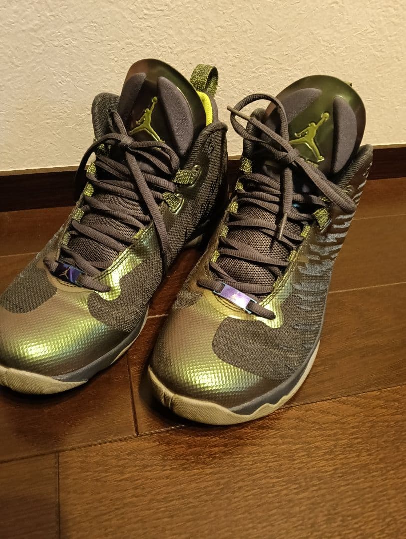 NIKE　Jordan バスケットボールシューズ グレー/グリーン