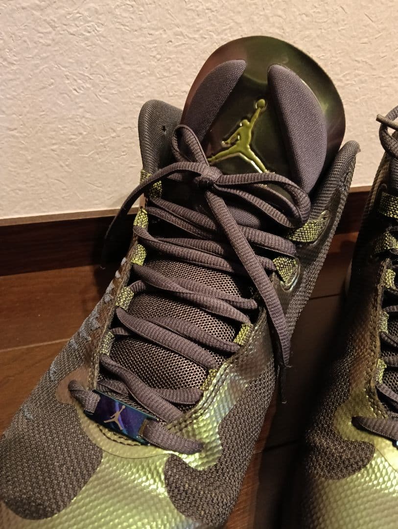NIKE　Jordan バスケットボールシューズ グレー/グリーン
