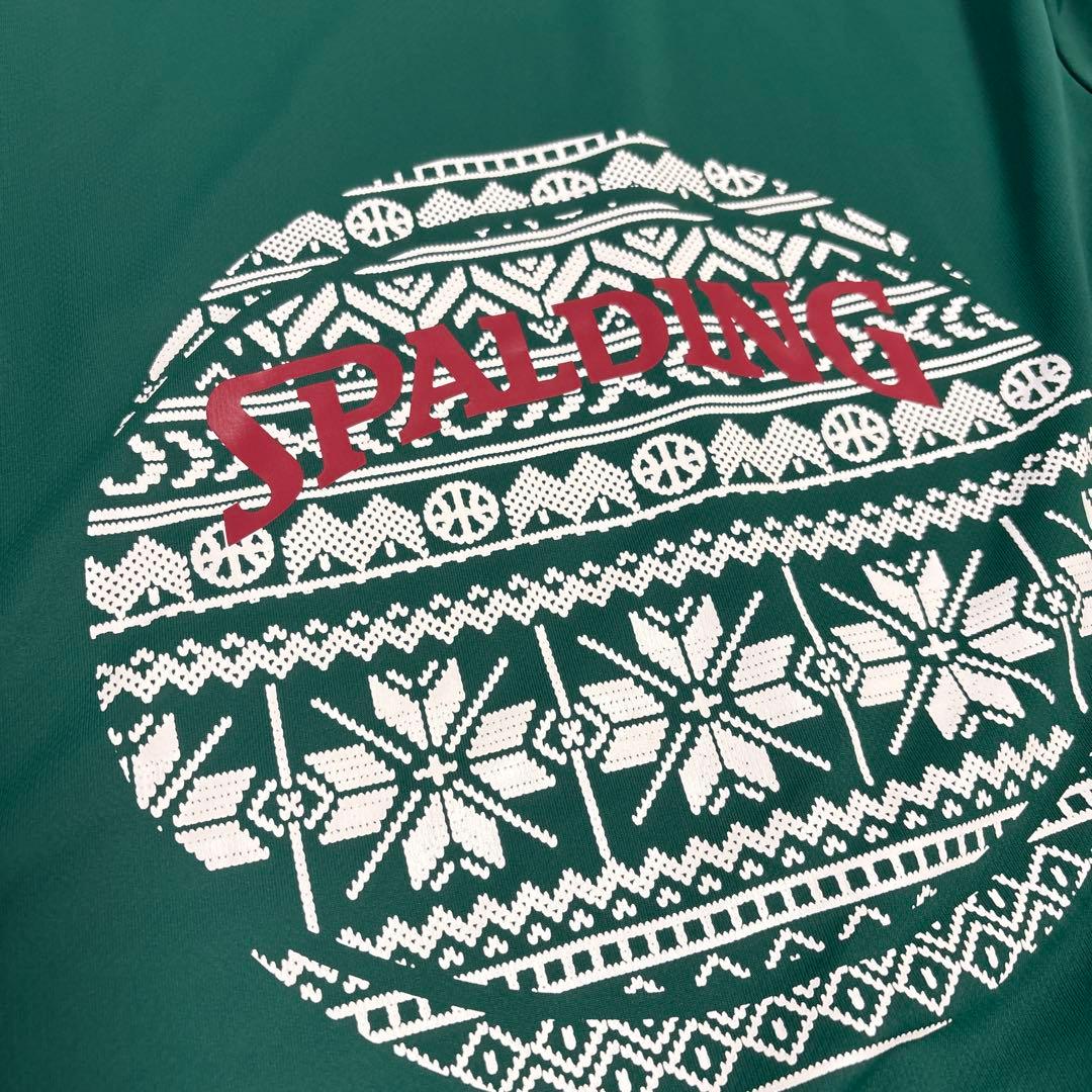 SPALDING グリーン Tシャツ ショートパンツ 2点セット 上M 下S