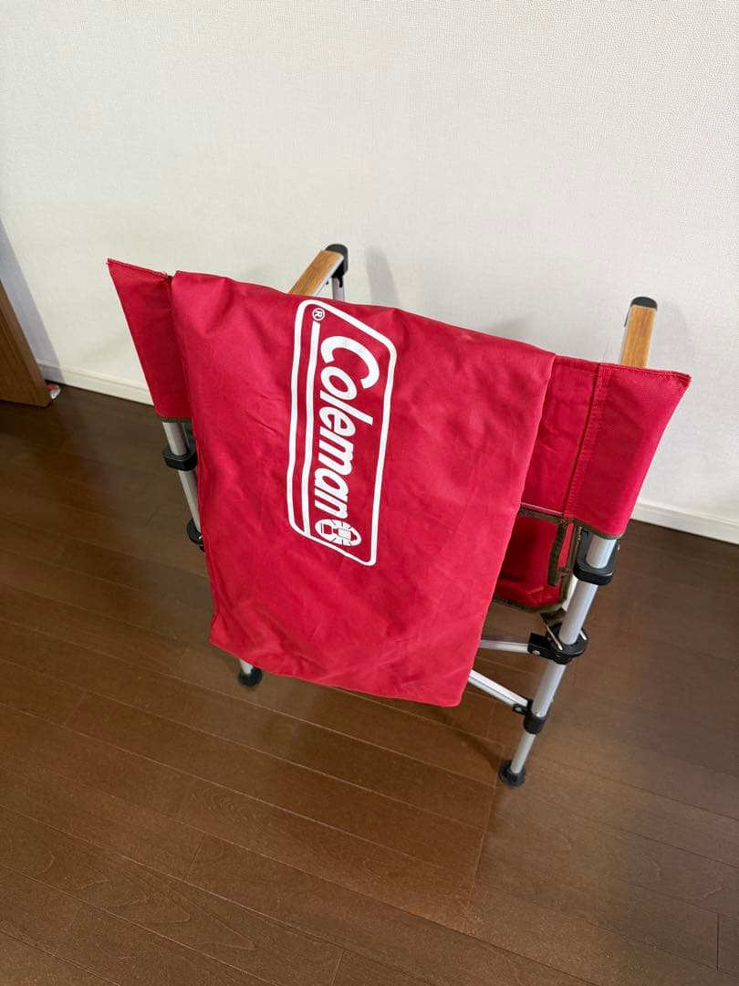 【一部不具合あり】Coleman ツーウェイキャプテンチェア（赤）２台セット