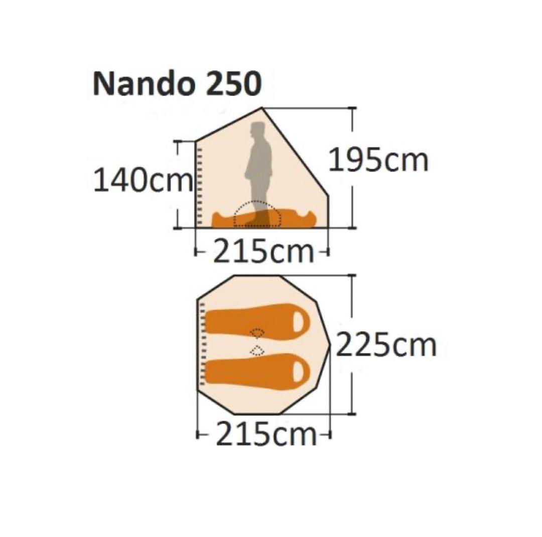 NORDISK ノルディスク NANDO 250 キャンプテント 旧ロゴ レア