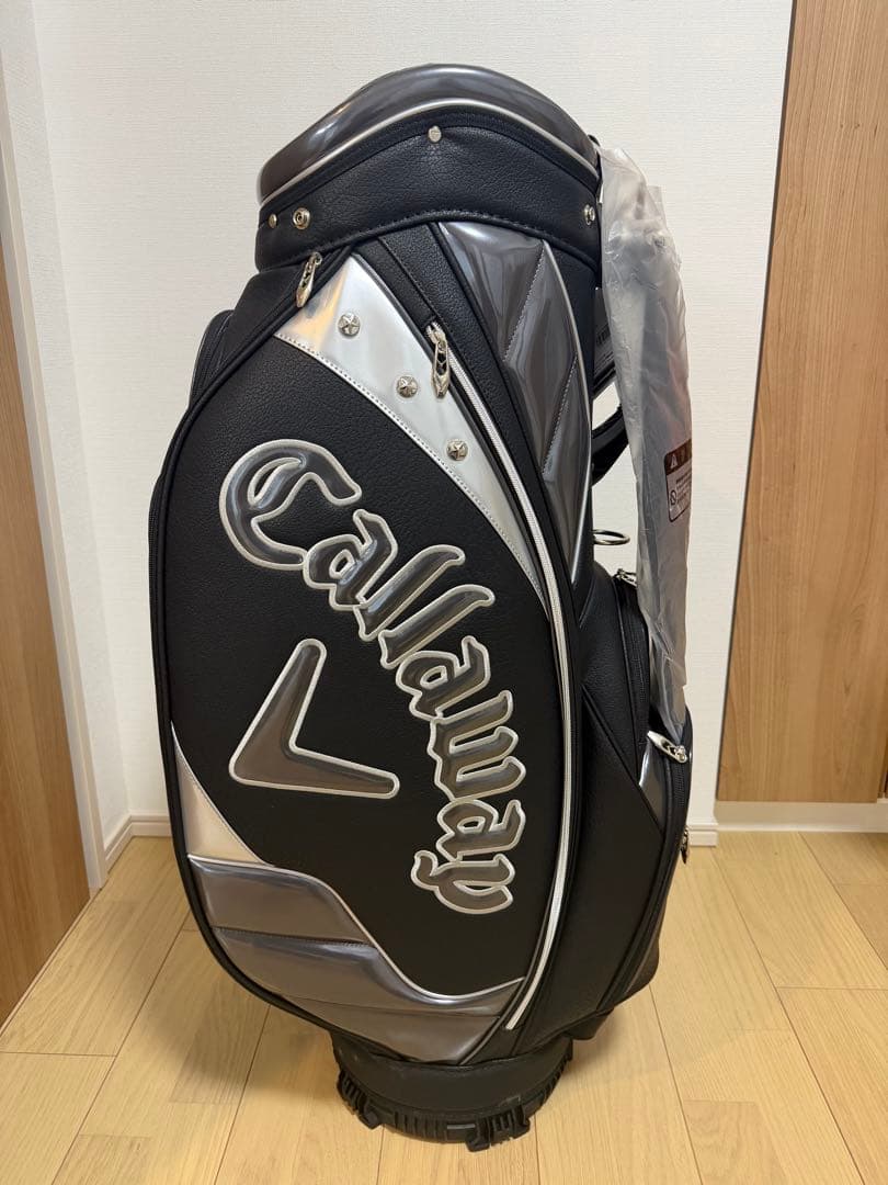 【新品未使用】AMEXロゴ入りCallaway キャディバッグ 、キャップセット