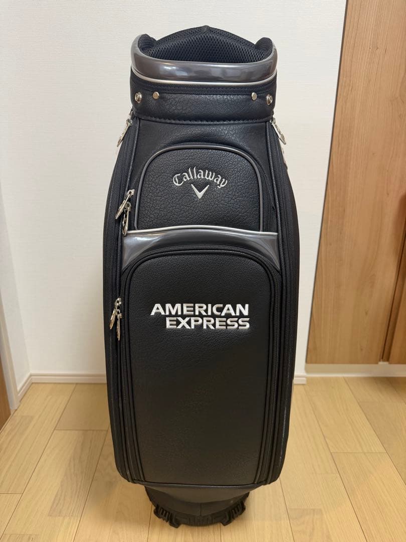 【新品未使用】AMEXロゴ入りCallaway キャディバッグ 、キャップセット