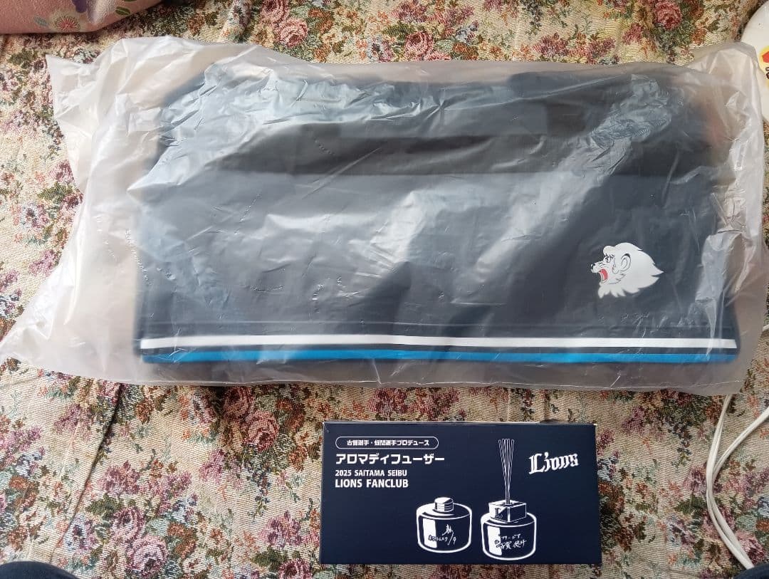 埼玉西武ライオンズ入会記念品ボストンバッグ＆アロマデュフューザーセット