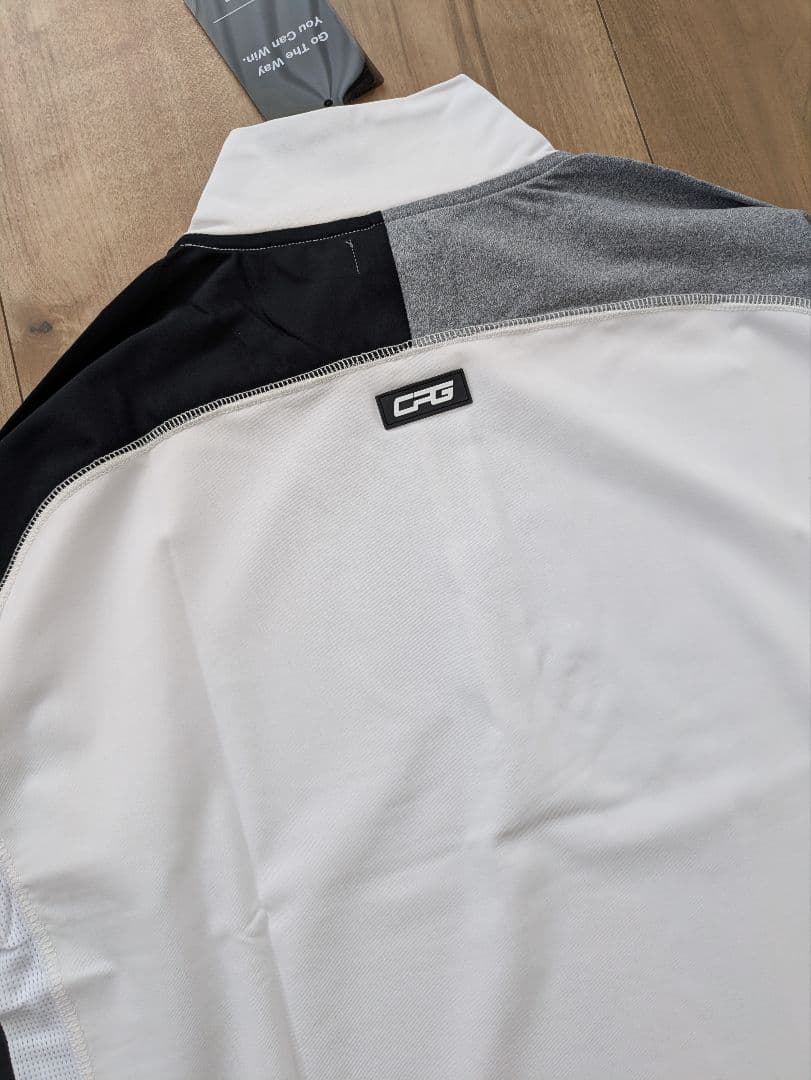 【新品】CPG GOLF／ ハーフジップ ストレッチ 長袖 ポロシャツ