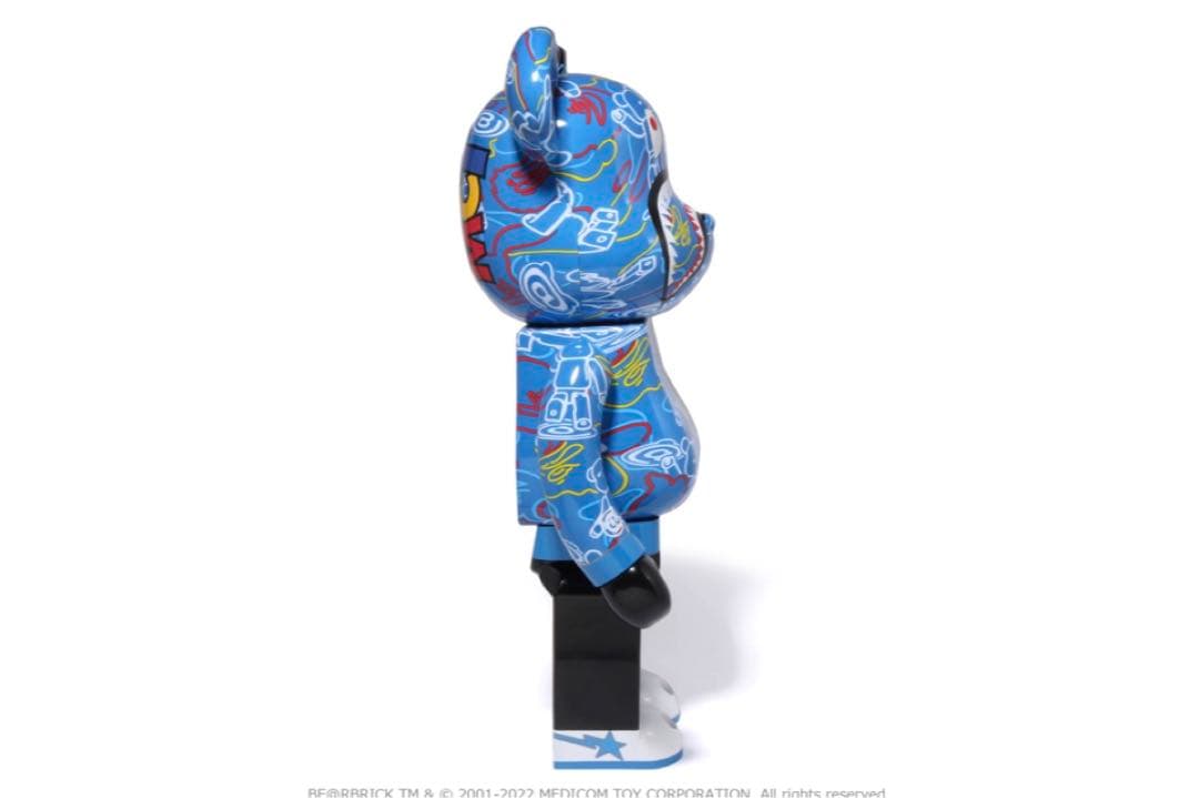 ベアブリック 1000%　LINE CAMO SHARK　BAPE