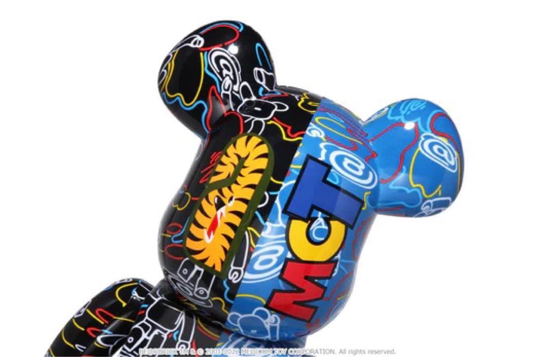 ベアブリック 1000%　LINE CAMO SHARK　BAPE