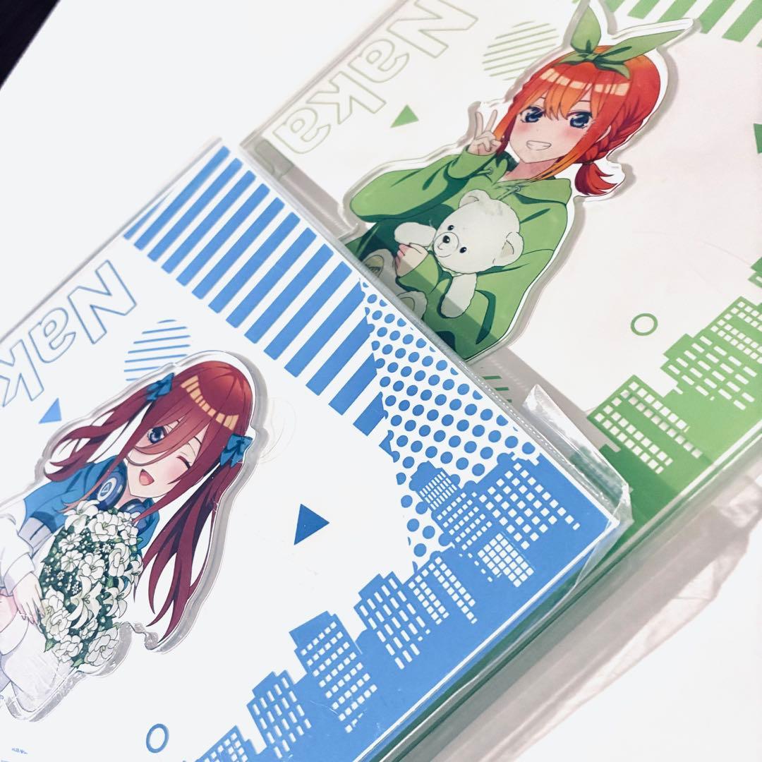 五等分の花嫁 中野三玖　四葉　特大　トール　アクリルスタンド　アクスタ　新品