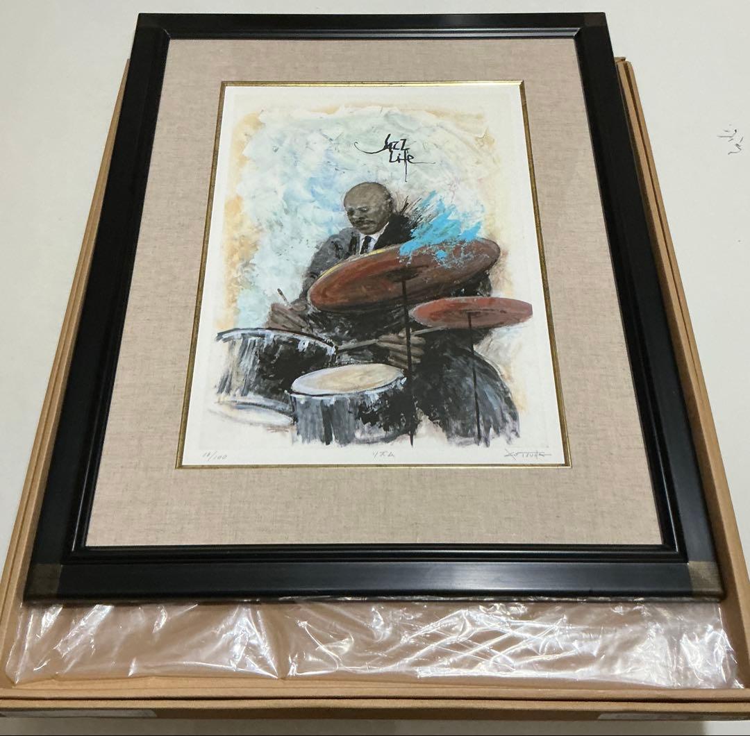 絵画・額縁・版画・津田耕・リズム・JAZZシリーズ・美術品・インテリア・雑貨