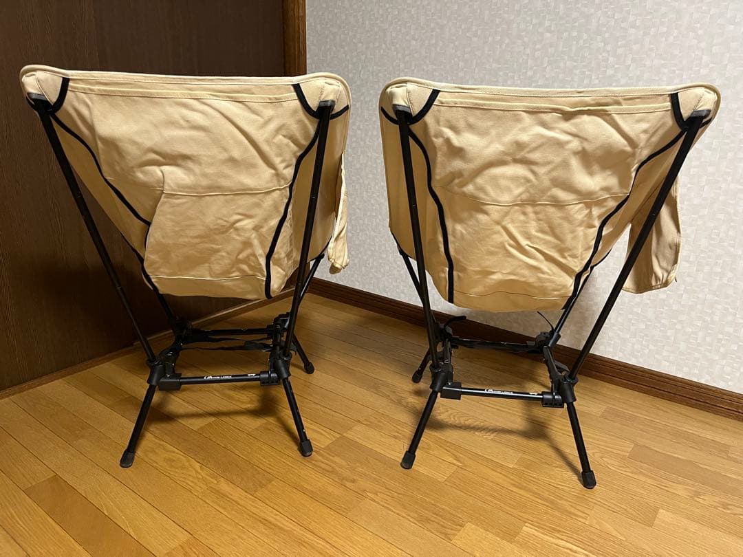 MOON LENCE アウトドアチェア ベージュ 2脚セット
