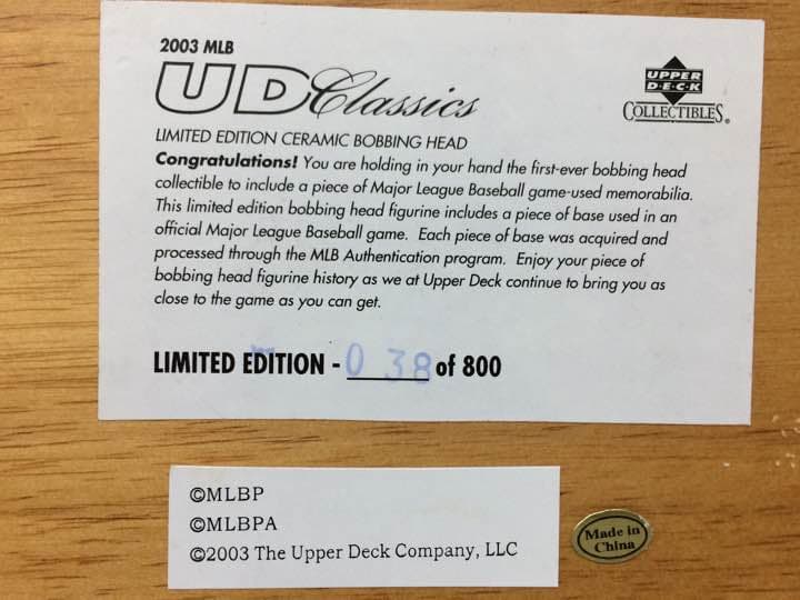 UD Classics2003 松井秀喜 800体限定 ボブルヘッド