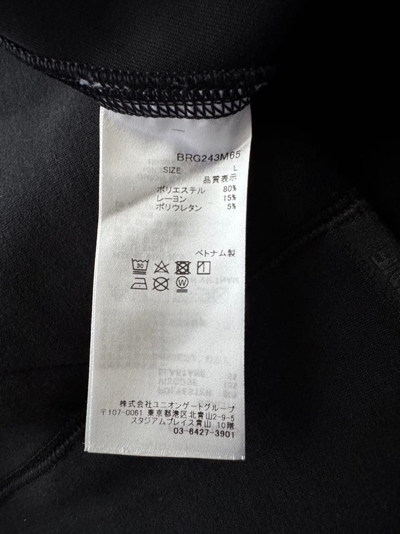 ★ブリーフィング　MEN'S LOGO HOODIE ブラック　L