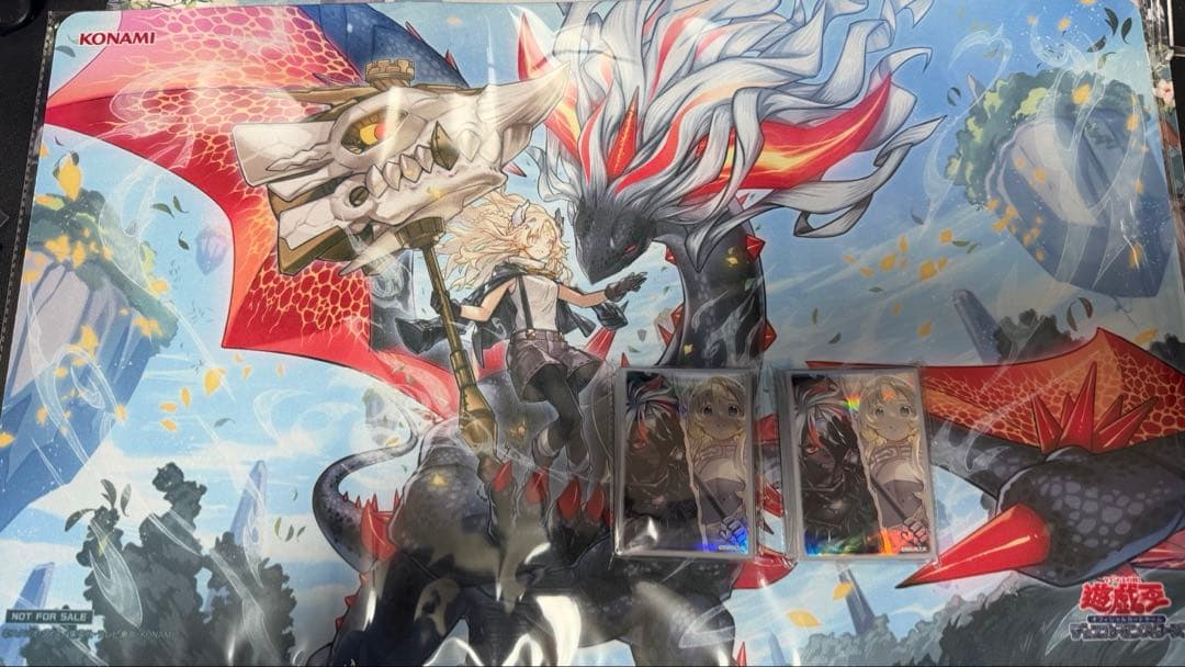 遊戯王 黒き竜のエクレシア プレイマット Virtuous スリーブ