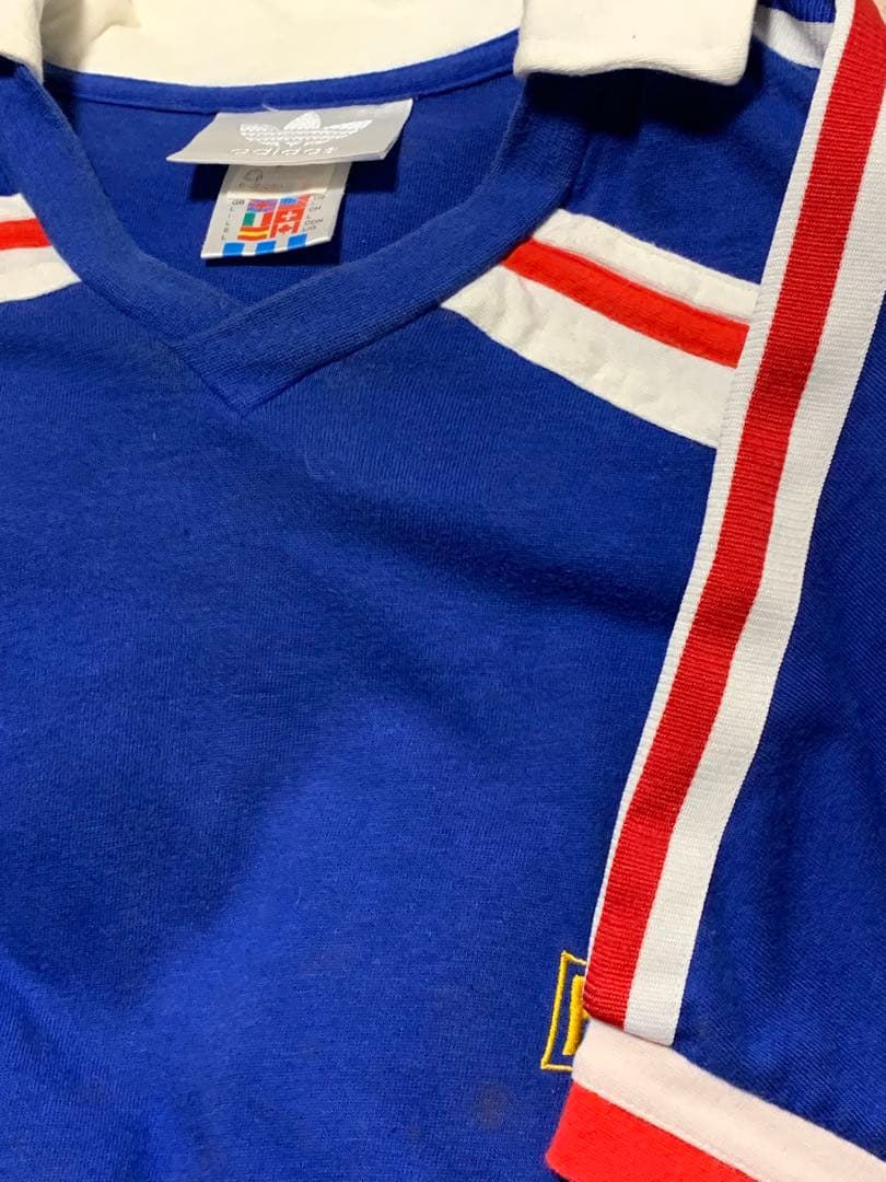 レア　adidas 86'メキシコワールドカップ 復刻版フランス代表サッカー