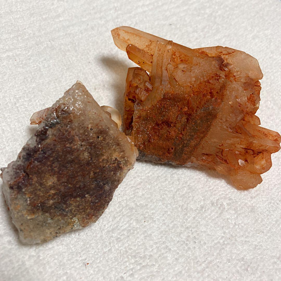 蜜柑水晶 タンジェリンクォーツ ２点