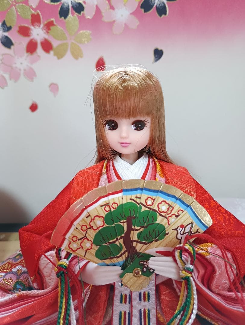 雛人形　リカちゃん 　はると君　親王雛セット　リメイク品