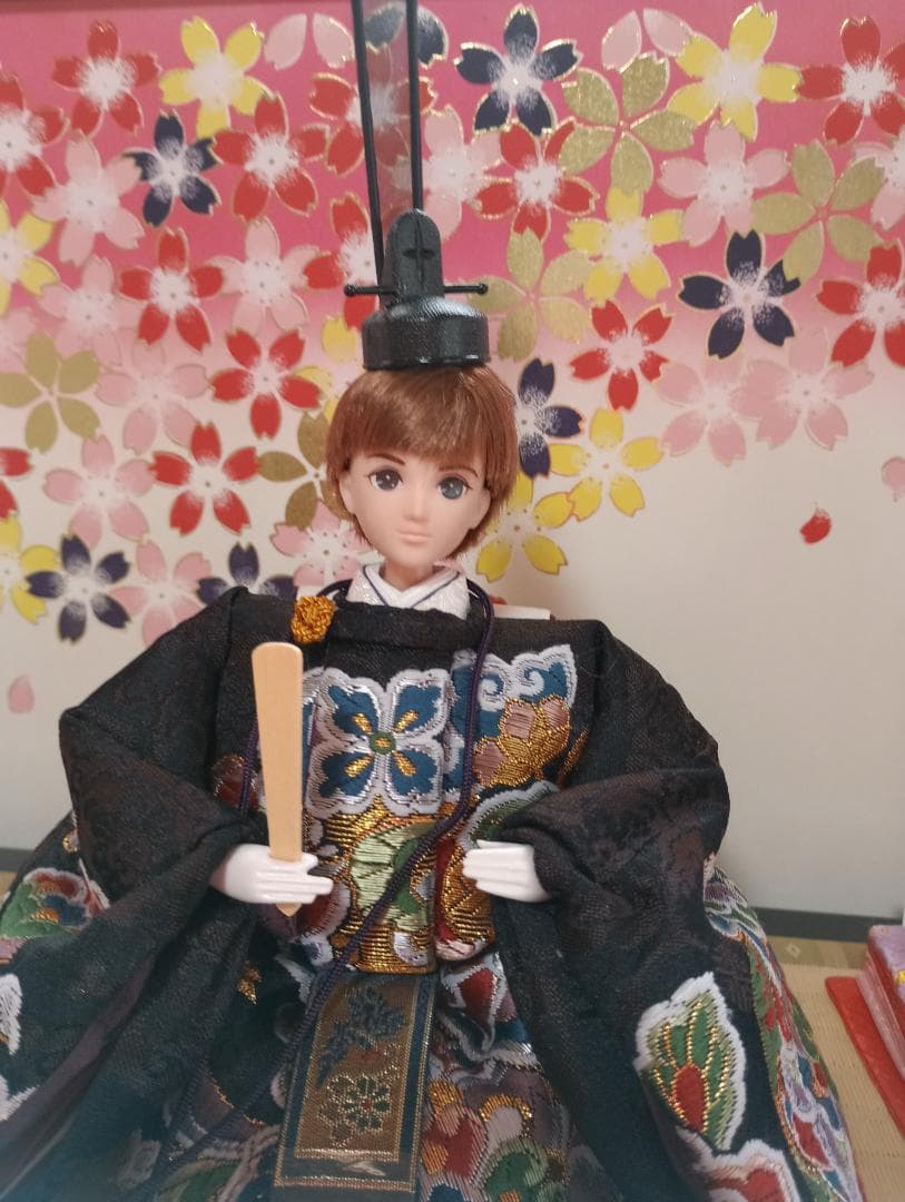 雛人形　リカちゃん 　はると君　親王雛セット　リメイク品