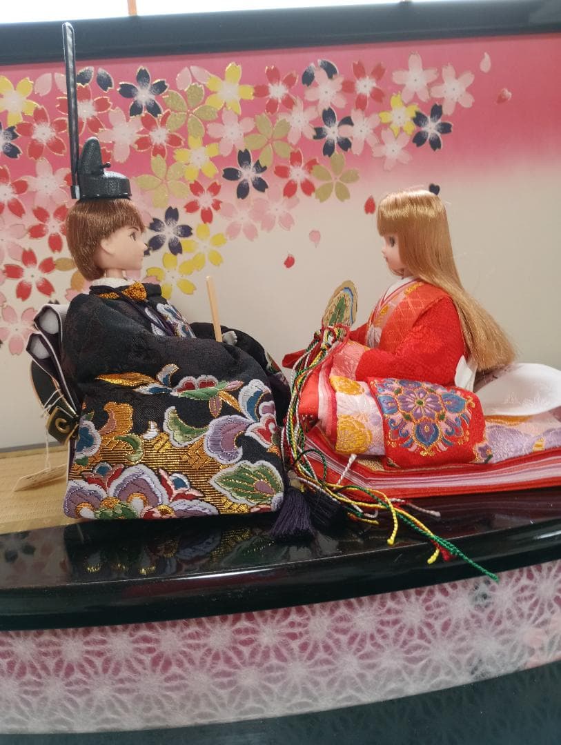 雛人形　リカちゃん 　はると君　親王雛セット　リメイク品