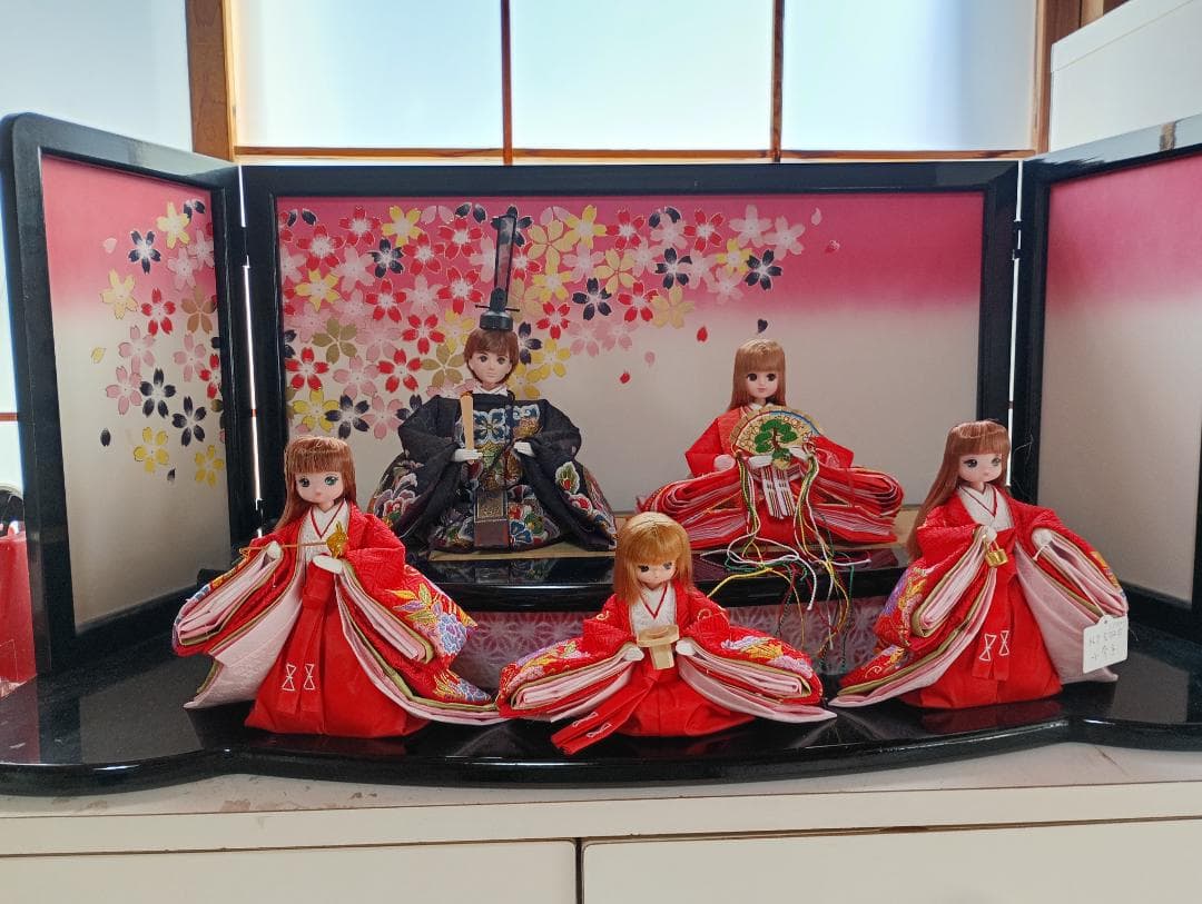 雛人形　リカちゃん 　はると君　親王雛セット　リメイク品