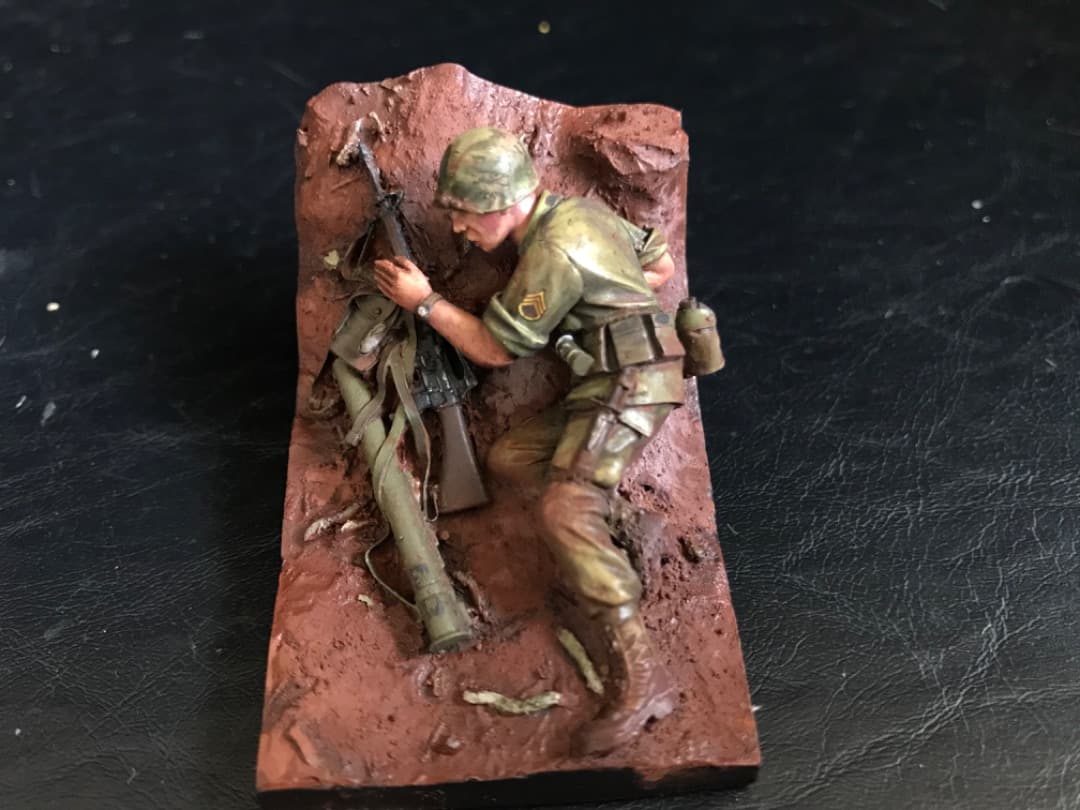 ジオラマ　Hamburger Hill ベトナム　レジン製完成品　1/35
