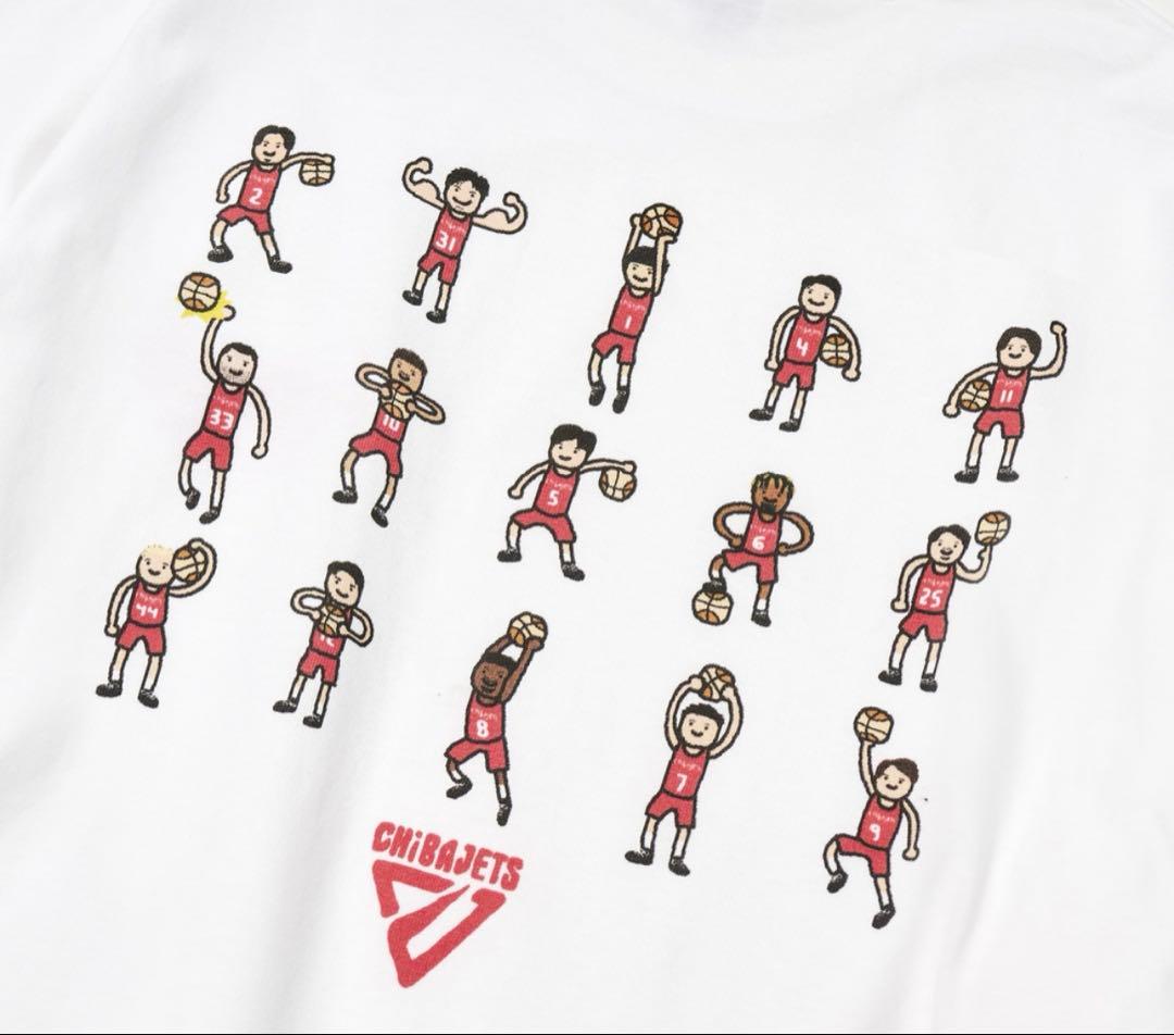 千葉ジェッツ　CHIBAJETS×NBA PAINT ロングTシャツ　XL