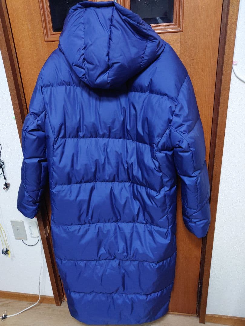 DESCENTE　ロング　ダウン　ベンチコート　ブルー o　デサント　LL 2L