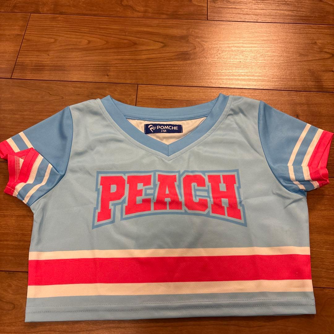 子供用　POMCHE ポムシェ　チアダンス　 PEACH リボン付き