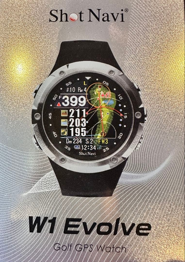 【3/29限定】Shot Navi W1 Evolve ゴルフGPS ウォッチ