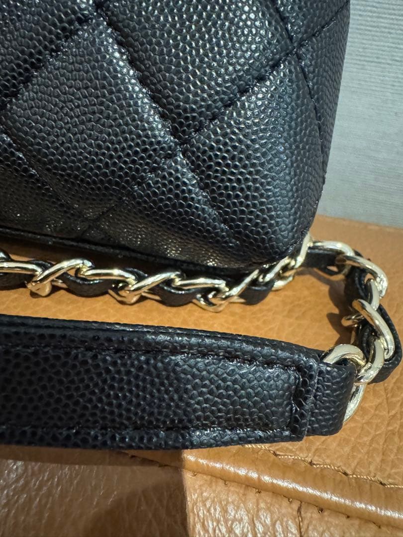 ノベルティCHANELチェーン　ショルダーバッグ　トップハンドル ブラック