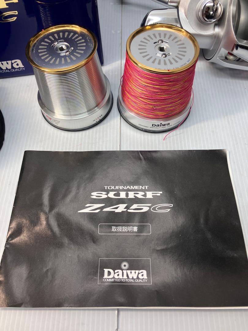 未釣行品！【Daiwa/ダイワ】01トーナメントサーフZ45C　外箱、スプール付