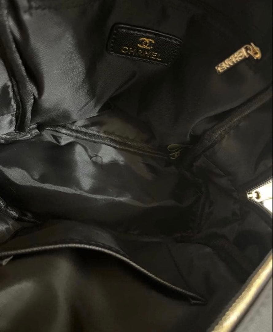【未使用品】CHANELシャネル ノベルティ ブラック リュック バッグ