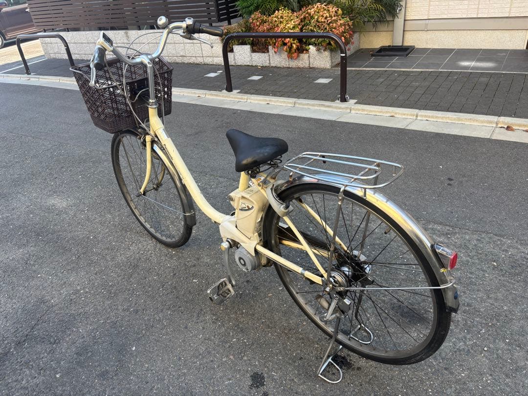 kame Panasonic 電動アシスト自転車 シティタイプ クリーム色