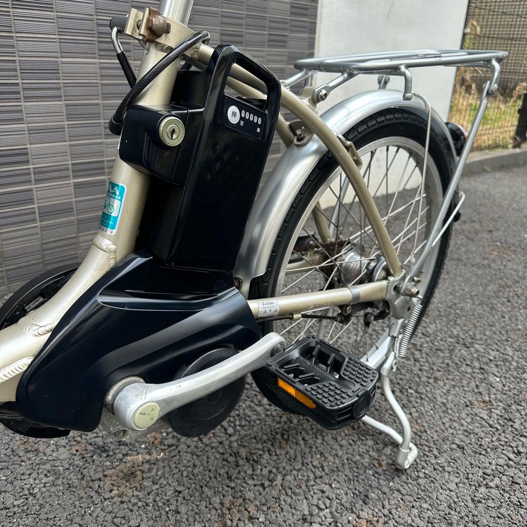 最終価格パナソニック現行ビビ電動自転車 新基準8Ahバッテリー　前カゴ付き