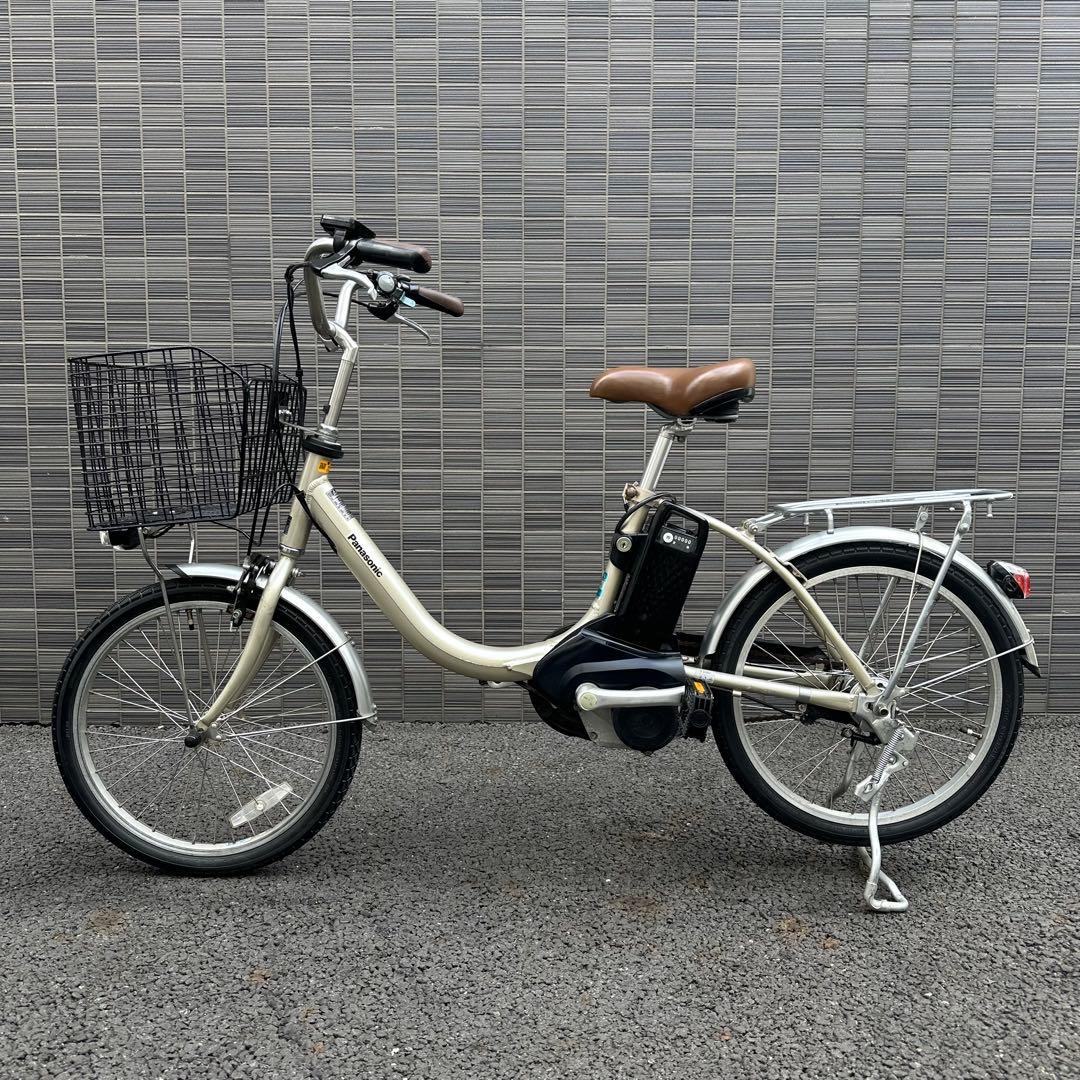 最終価格パナソニック現行ビビ電動自転車 新基準8Ahバッテリー　前カゴ付き