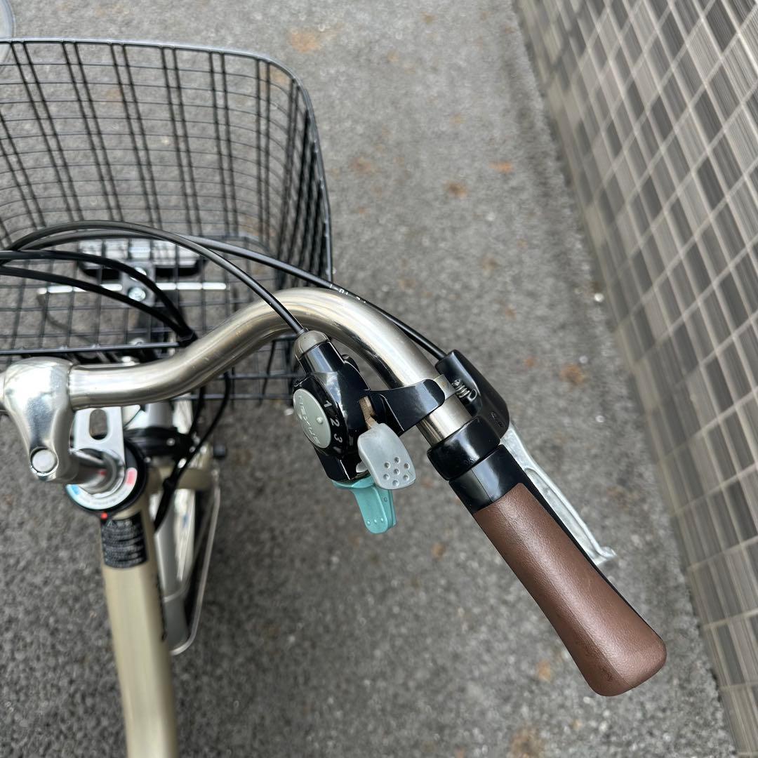 最終価格パナソニック現行ビビ電動自転車 新基準8Ahバッテリー　前カゴ付き