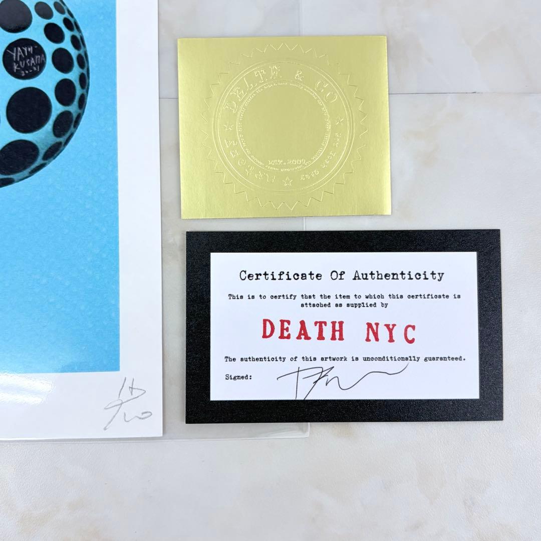 DEATH NYC スヌーピー 草間彌生 かぼちゃ 世界限定100枚 直筆サイン