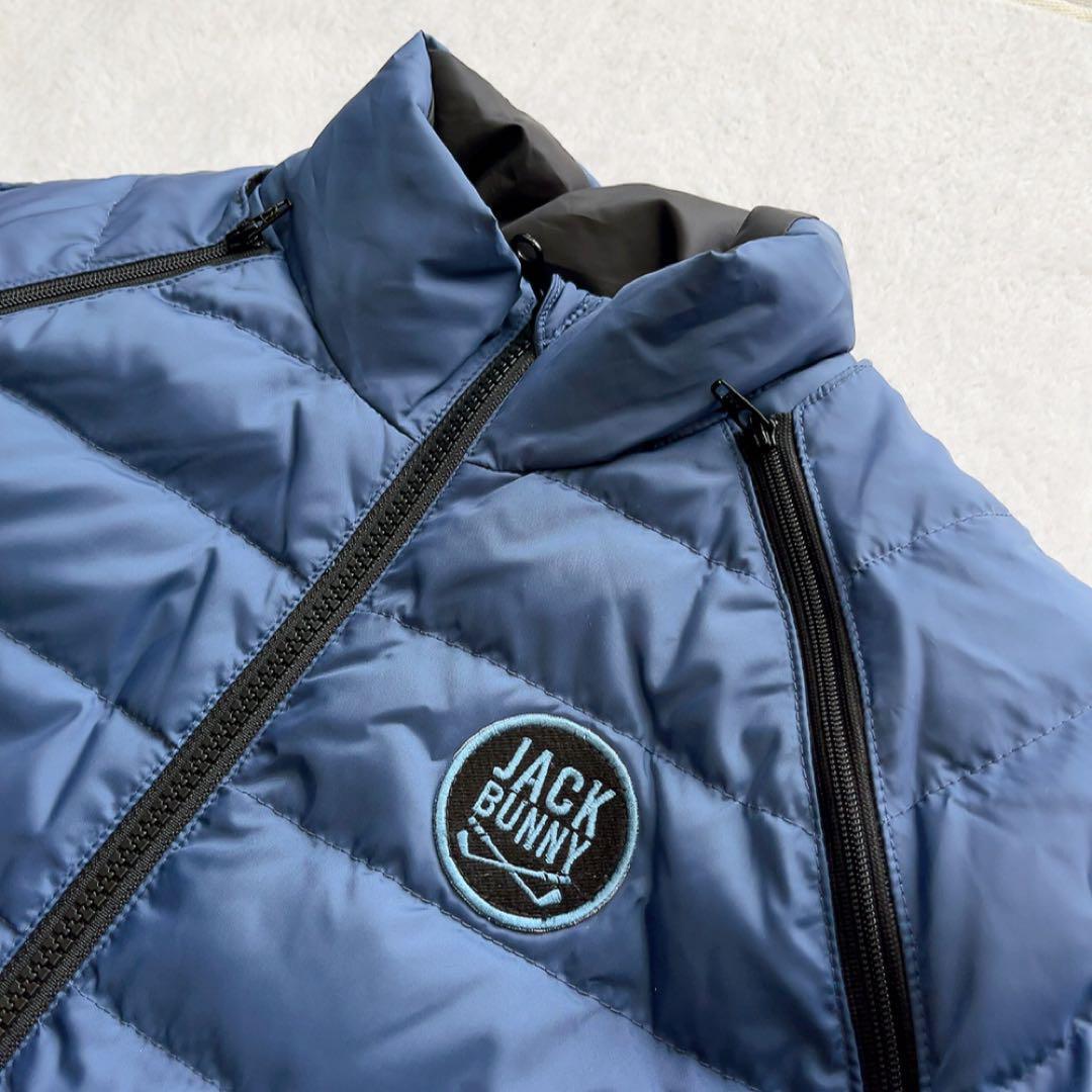 極美品　ジャックバニー　２WAY　ダウン　ジャケット　ベスト　ブルー