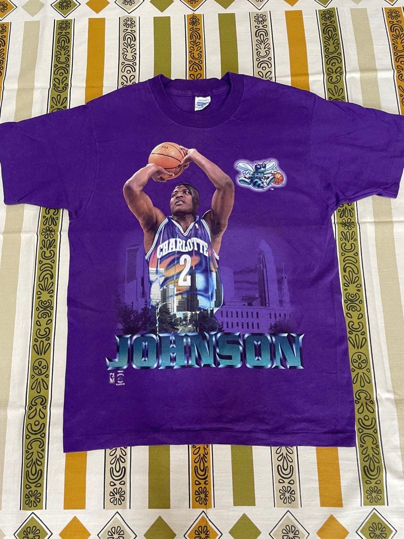NBAホーネッツ◼️90sビンテージ◼️ラリージョンソンTシャツ◼️USA製SALEM
