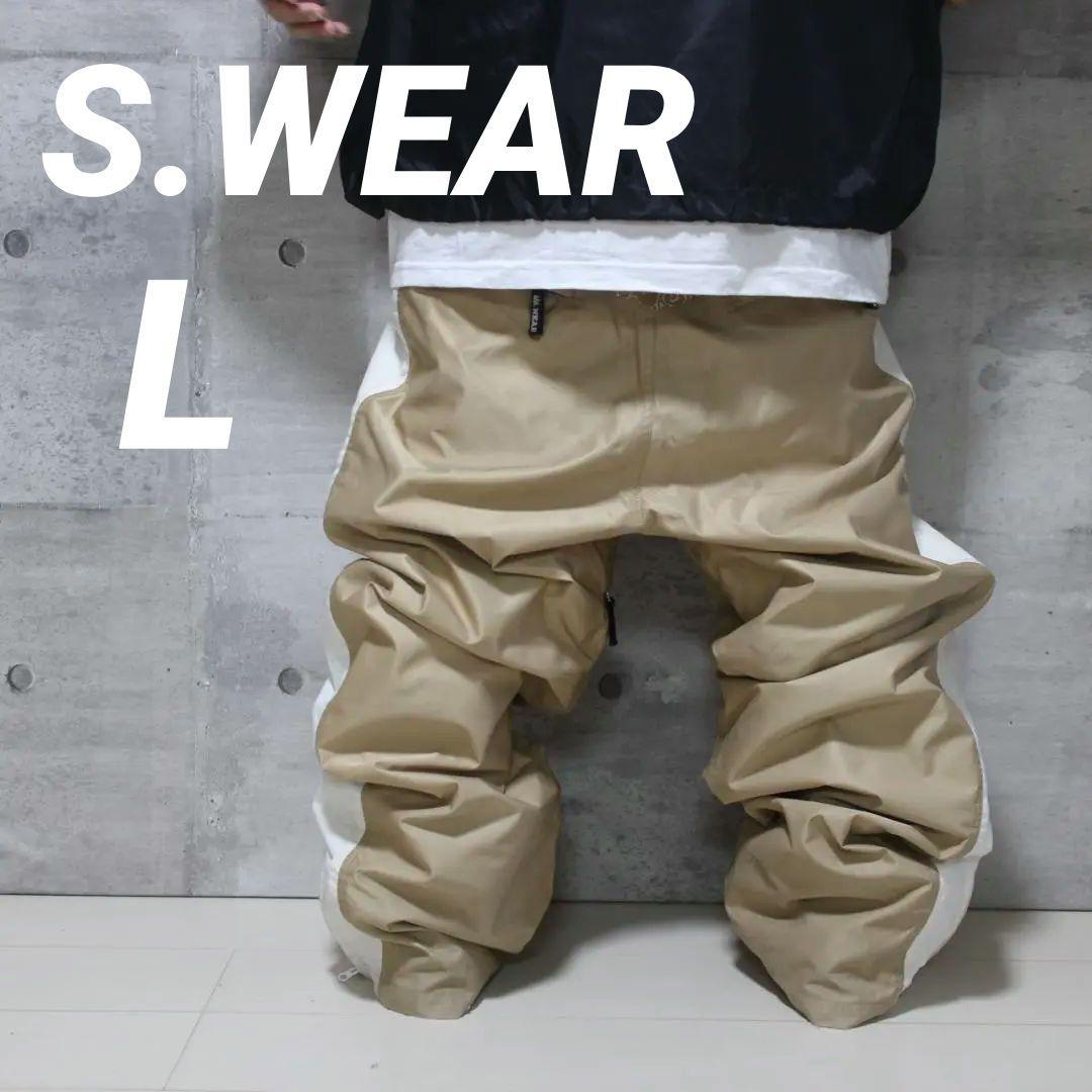 【珍品 美品 超極太】【L】S.WEAR スノーボードパンツ